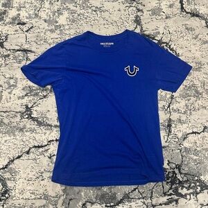 True Religion Women's Blue Short Sleeve Tee